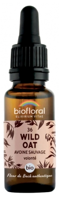 Biofloral Bach Flower Remedies 36 Wild Oat Organic 20 ml