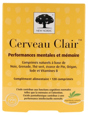 New Nordic Cerveau Clair 120 Tablets