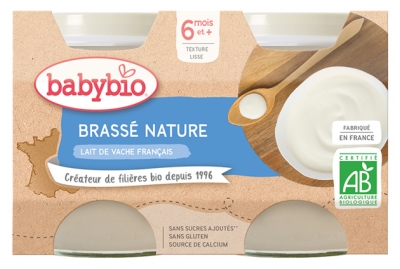 Babybio Brewed Nature 6 Miesięcy i + Organic 2 Słoiki po 130 g