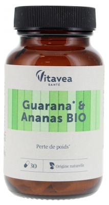 Vitavea Guarana and Pineapple Organic 30 Capsules