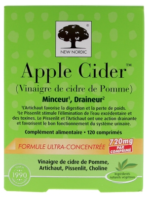 Nueva Sidra de Manzana Nórdica 120 Comprimidos