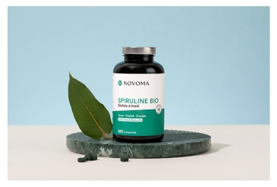 Novoma Ekologiczna Spirulina Suszona na Zimno 500 tabletek
