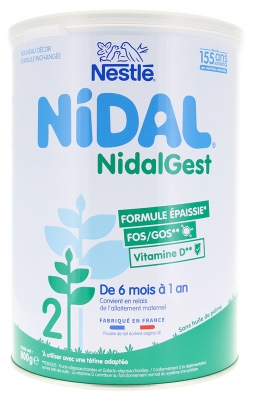 Nestlé Nidal NidalGest 2 Dos 6 Meses Aos 12 Meses 800 g