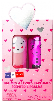 Inuwet Duo Baumes à Lèvres Parfumés Milkshake Fraise 2 x 3,5 g