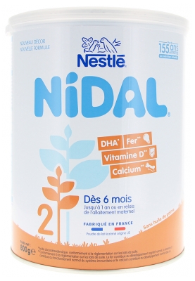 Nestlé Nidal 2 Od 6 Miesięcy do 1 Roku 800 g