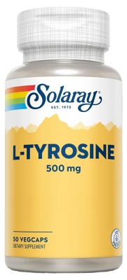 Solaray L-Tyrozyna 500 mg 50 Kapsułek Wegetariańskich