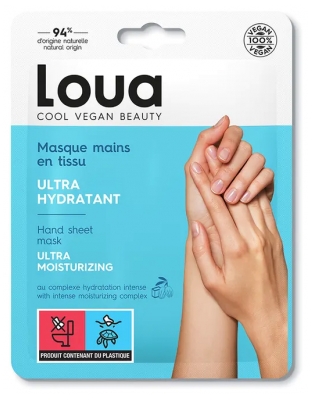 Loua Feuchtigkeitsspendende Handmaske aus Stoff 1 Paar 14 ml
