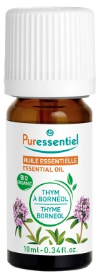 Puressentiel Huile Essentielle Thym à Bornéol (Thymus saturejoides) Bio 10 ml