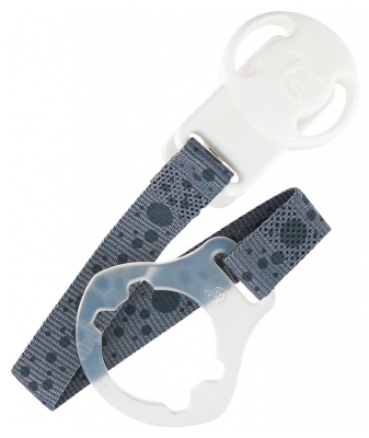 Prendedor de Chupeta Twistshake 0 Meses e + - Cor: Cinzento
