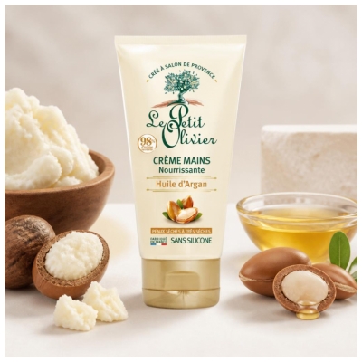 Crema de Mâini Nutritivă cu Ulei de Argan Le Petit Olivier 75 ml