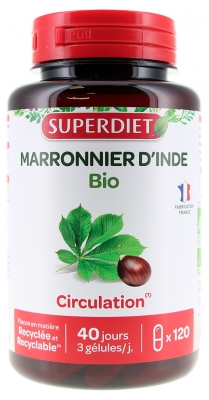 Superdiet Castaño de Indias Ecológico 120 Cápsulas
