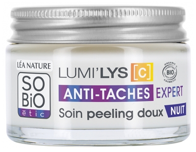 Léa Nature SO BIO étic Lumi'Lys [C] Soin Peeling Doux Anti-Taches Expert Nuit Bio 50 ml