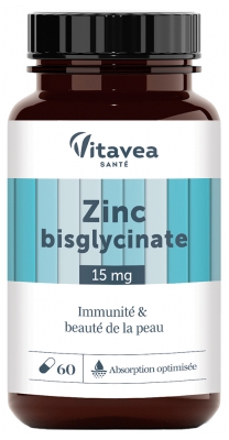 Bisglicinato de Zinc Inmunidad y Belleza de la Piel 60 Cápsulas