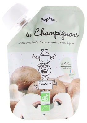 Popote Gourds Les Champignons Purée From 4/6 Months Organic 120 g