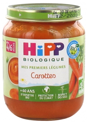 HiPP Mani Pirmie Dārzeņi Burkāni no 4/6 Mēnešiem Bio 125 g