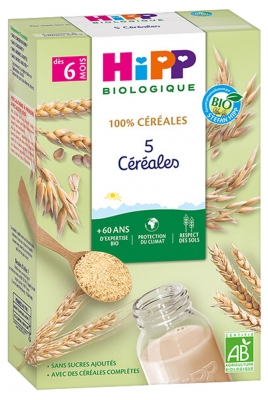 HiPP 5 Cereais a partir dos 6 Meses Bio 250 g