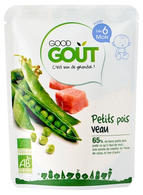 Good Goût Petits Pois Veau dès 6 Mois Bio 190 g