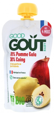 Good Goût Pomme Coing dès 4 Mois Bio 120 g