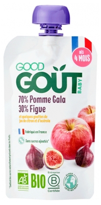 Good Goût Pomme Figue dès 4 Mois Bio 120 g