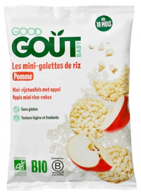 Good Goût Mini-Galettes de Riz à la Pomme Dès 10 Mois Bio 40 g