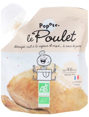 Popote Gourd Le Poulet Purée From 4/6 Months Organic 60 g