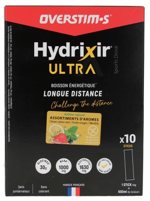 Overstims Hydrixir Ultra Assortiments d'Arômes 10 Sticks