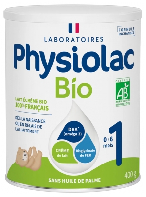 Physiolac Bio 1 From 0 to 6 Months 400g