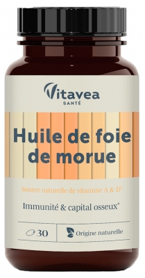 Vitavea Huile de Foie de Morue 30 Capsules