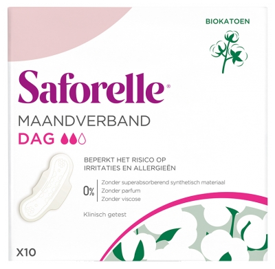 Saforelle Serviettes Hygiéniques Jour 10 Serviettes Hygiéniques