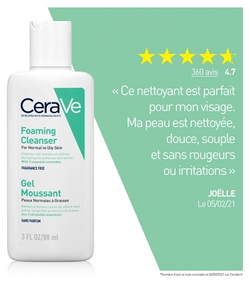CeraVe Gel Moussant 88 ml