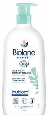 Biolane Expert Organic Body and Hair Cleansing Gel 500ml