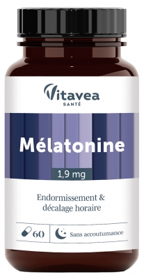 Vitavea Melatonin Indsovning & Jetlag 60 Kapsler