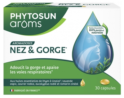 Phytosun Arôms Aromadoses Nez et Gorge 30 Capsules