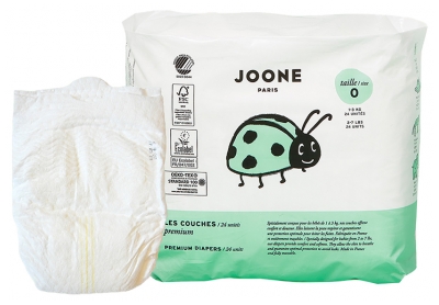 Joone Pañales Talla 0 (1-3 kg) 24 Unidades