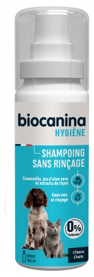 Biocanina Hygiène Shampoing Sans Rinçage pour Chiens et Chats 100 ml