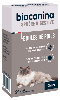 Biocanina Boule de Poils Chats 12 Jellies Appétentes