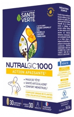 Santé Verte Nutralgic 1000 30 Tablets