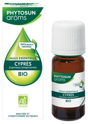 Phytosun Arôms Kiparisų (Cupressus Sempervirens) Eterinis Aliejus Bio 10 ml