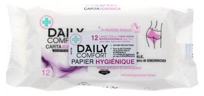 BioGenya Daily Comfort Lingettes Papier Hygiénique 12 Lingettes