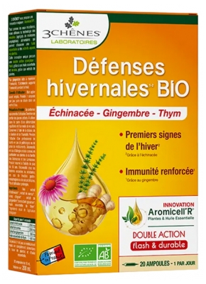 Les 3 Chênes Défenses Hivernales Bio 20 Ampoules