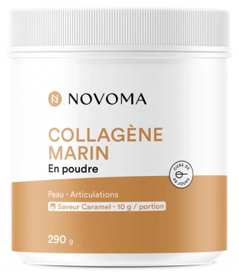 Novoma Collagène Marin en Poudre 290 g - Goût : Caramel