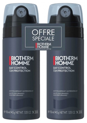 Biotherm Homme Anti-Transpirant Non-Stop 72H Spray Lot of 2 x 150 ml