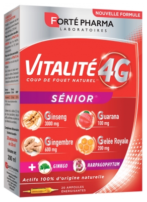 Forté Pharma Vitalité 4G Sénior 20 Ampoules