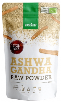 Purasana Super Food Tea Poudre d'Ashwagandha Bio 100 g