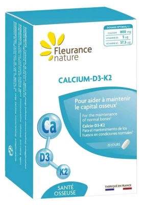 Fleurance Nature Calcium-D3-K2 60 Comprimés