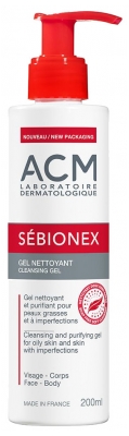 Laboratoire ACM Sébionex Gel Nettoyant 200 ml