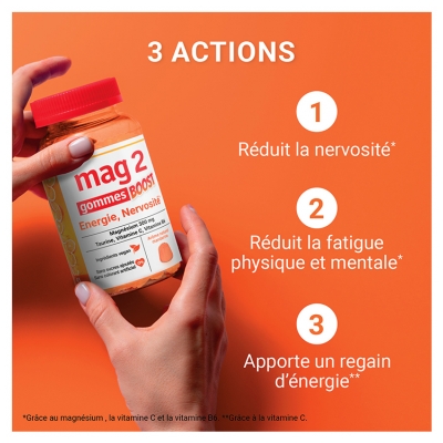 Mag 2 Boost Énergie et Nervosité 45 Gommes