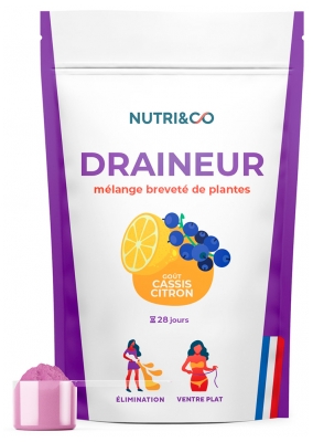 „Nutri&Co“ juodųjų serbentų ir citrinų skonio drenažinis gėrimas, 100 g