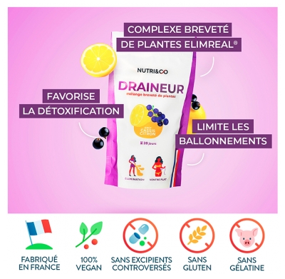 Nutri&Co Draineur Goût Cassis Citron 100 g