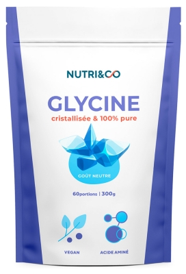 Nutri&Co Glicina Cristalizada 100% Pura Sabor Neutro 300 g